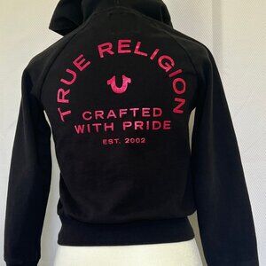 True Religion Buddha Black Full-Zip Hoodie